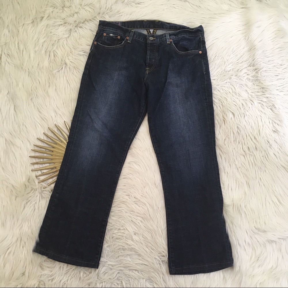 👖SOLD👖Lucky Brand Mens Slim Bootleg Jeans - Picture 2 of 8